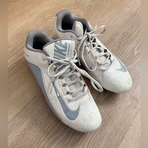 Nike Lacrosse Speedlax 5 Dynamic Fit Cleats Size 8 Women’s EU39 White Gray